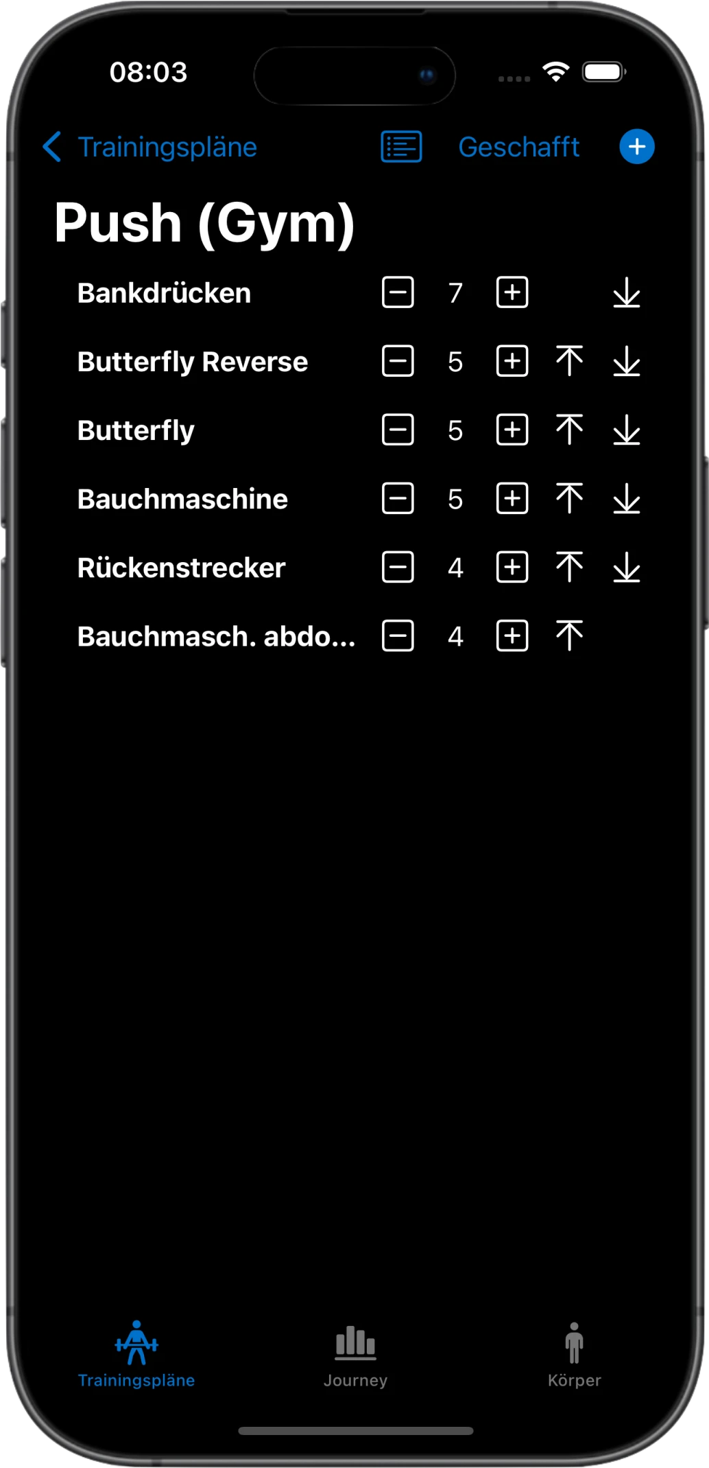 Wochenübersicht